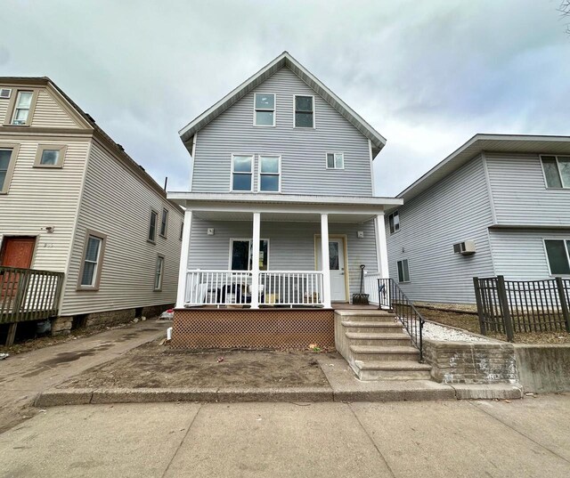 view of front facade with covered porch