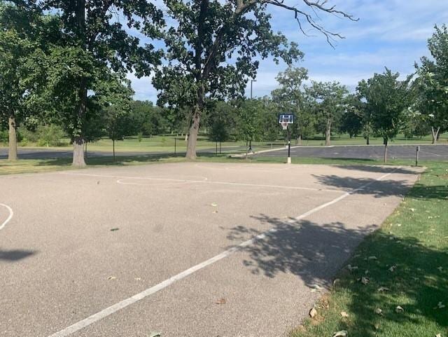 view of basketball court