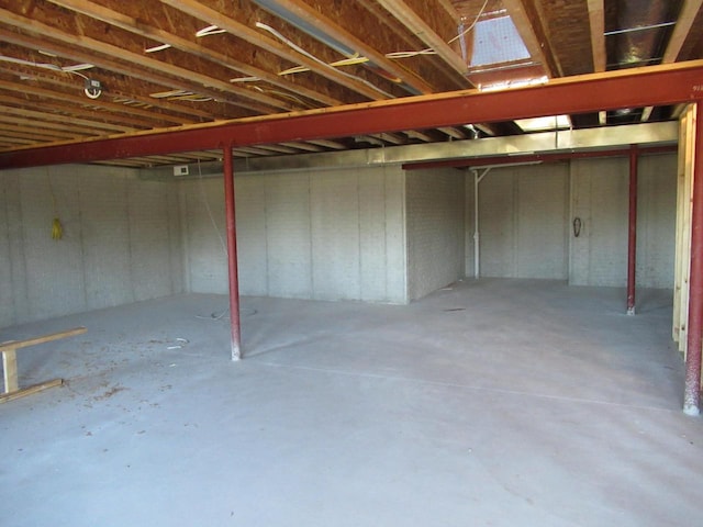 view of basement