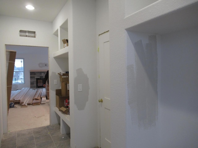 1790 Arbor Vista Pl, West Bend, WI 53095 - hall featuring dark carpet
