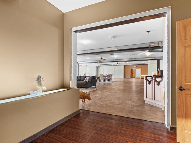 834 N Water St, Sheboygan, WI 53081 - corridor with dark hardwood / wood-style floors