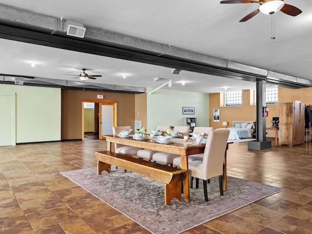 834 N Water St, Sheboygan, WI 53081 - dining space with ceiling fan