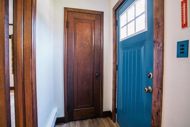 interior space with wood-type flooring