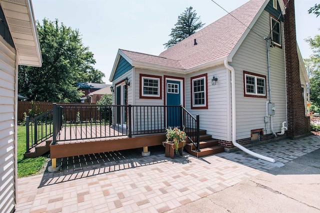 back of house featuring a patio