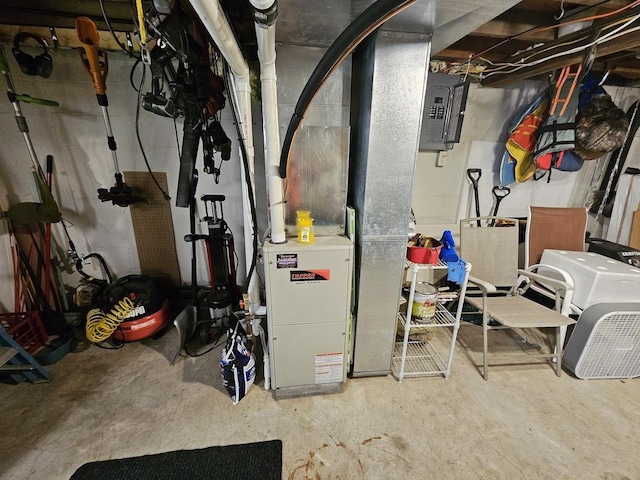 utility room featuring electric panel