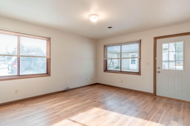 interior space featuring light hardwood / wood-style floors