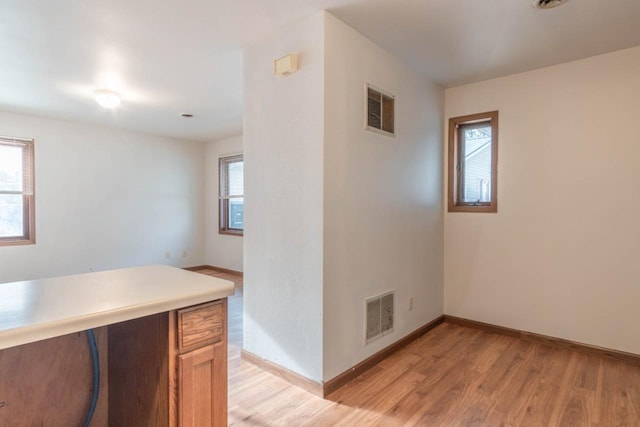 interior space featuring light hardwood / wood-style flooring