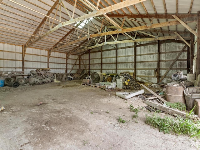 W7031 Hickory Ln, Elkhart Lake, WI 53020 - garage with metal wall