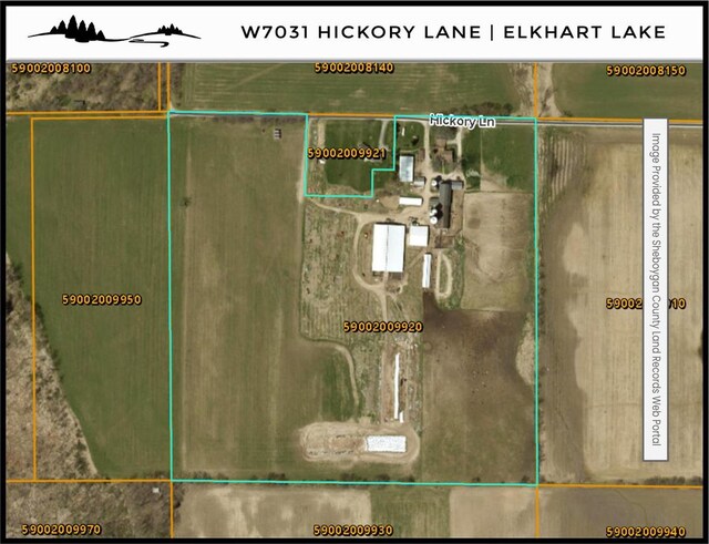W7031 Hickory Ln, Elkhart Lake, WI 53020 - map