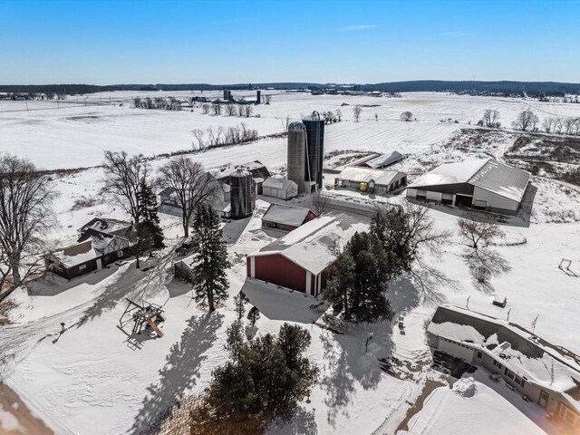 W7031 Hickory Ln, Elkhart Lake, WI 53020 - view of snowy aerial view