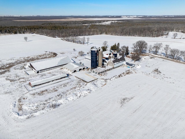 W7031 Hickory Ln, Elkhart Lake, WI 53020 - view of snowy aerial view