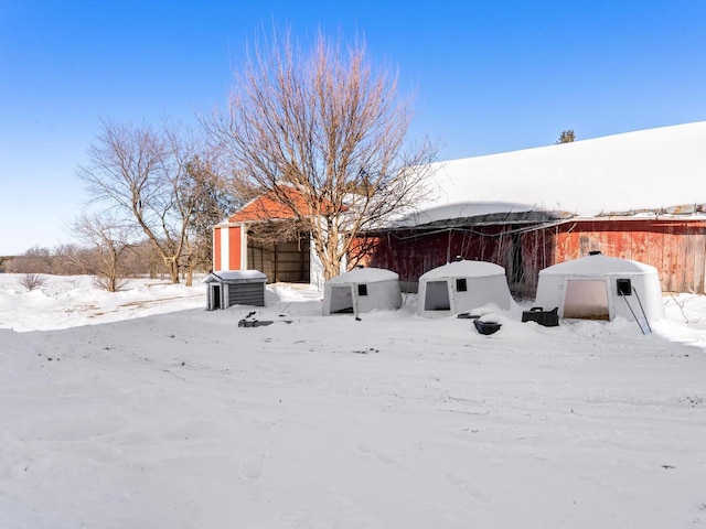 W7031 Hickory Ln, Elkhart Lake, WI 53020 - view of yard covered in snow