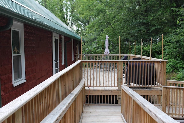 view of wooden terrace