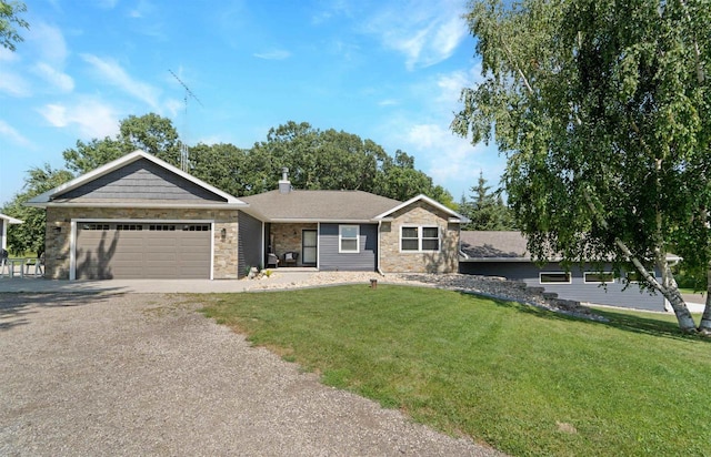 W12203 State Road 23, Ripon, WI 54971 - single story home with a garage and a front lawn