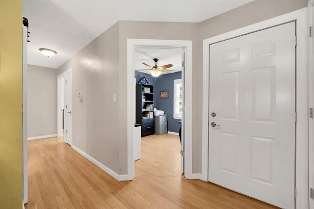 W12203 State Road 23, Ripon, WI 54971 - corridor with light hardwood / wood-style flooring
