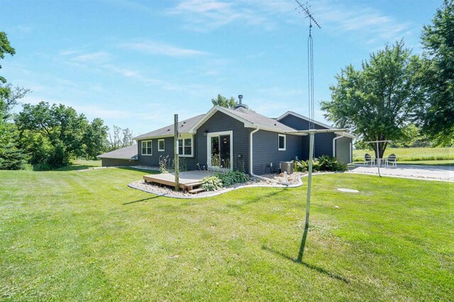 W12203 State Road 23, Ripon, WI 54971 - back of house with a yard