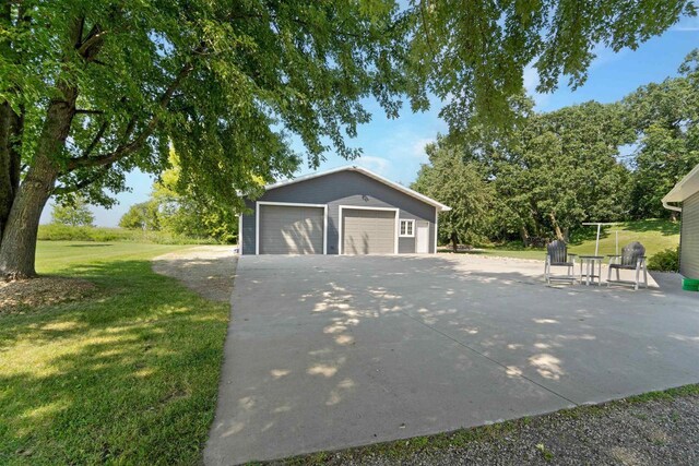 W12203 State Road 23, Ripon, WI 54971 - garage with a yard