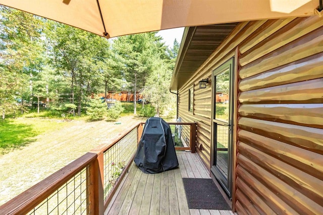 view of wooden terrace