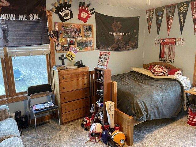 bedroom featuring carpet floors