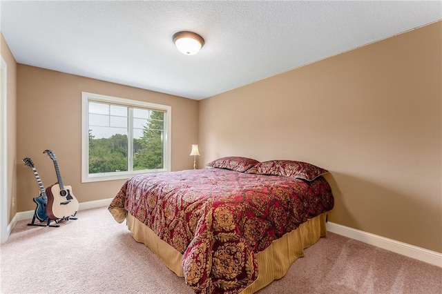 bedroom with carpet floors