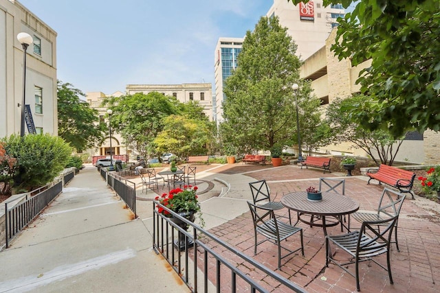 view of home's community featuring a patio