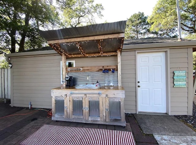 view of outbuilding