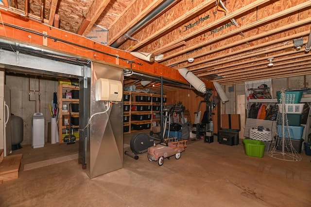 view of basement