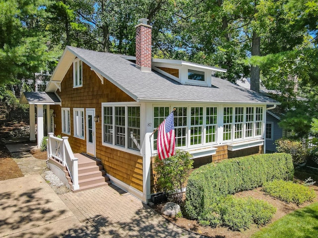 view of front of home