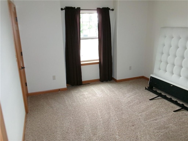 view of carpeted empty room