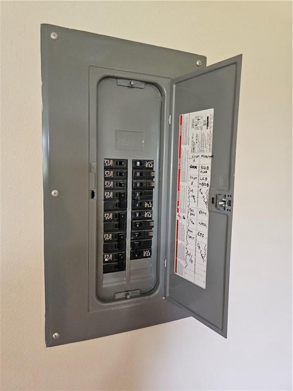 utility room featuring electric panel