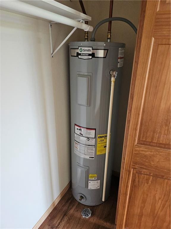 utilities featuring electric water heater