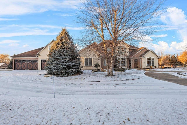 view of front of house featuring a garage