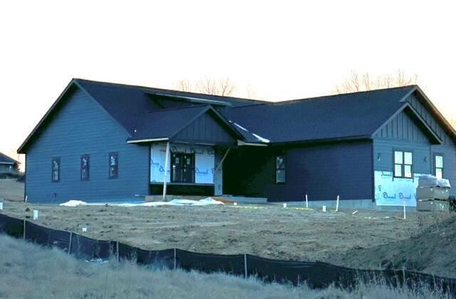 view of rear view of property