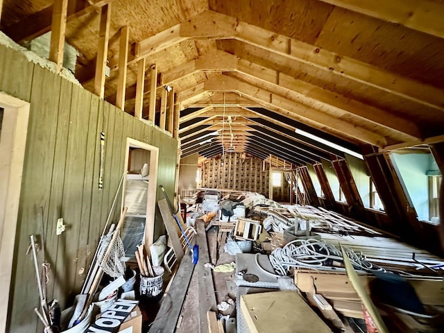 view of attic