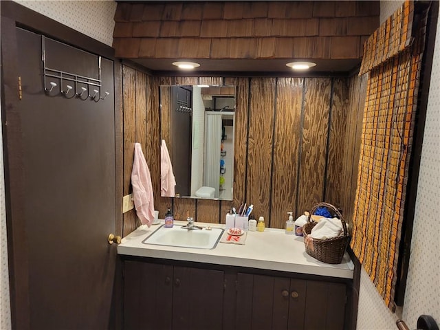 bathroom featuring vanity