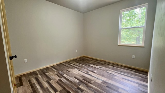 empty room featuring light hardwood / wood-style floors