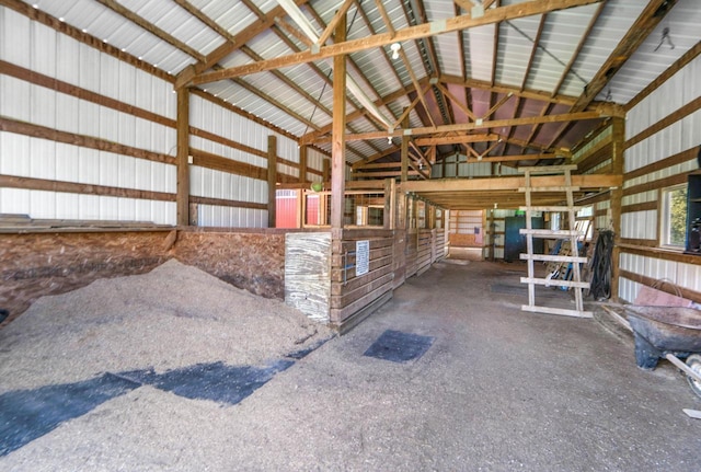 view of horse barn