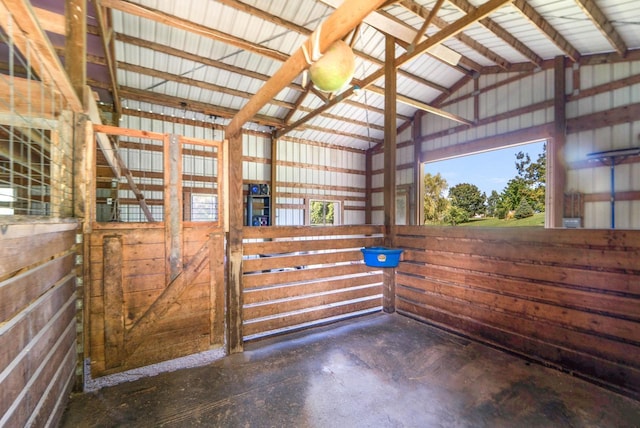 view of horse barn