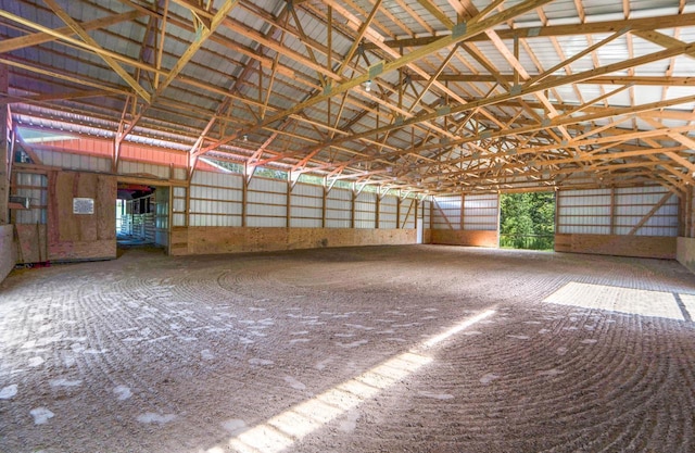 view of horse barn