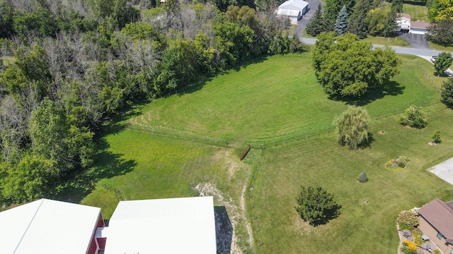 bird's eye view featuring a rural view