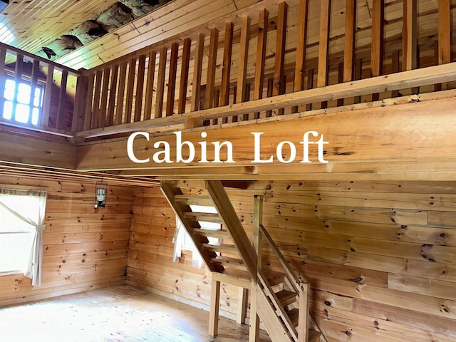 W6769 County Road D, Sheldon, WI 54766 - detailed view of wooden walls