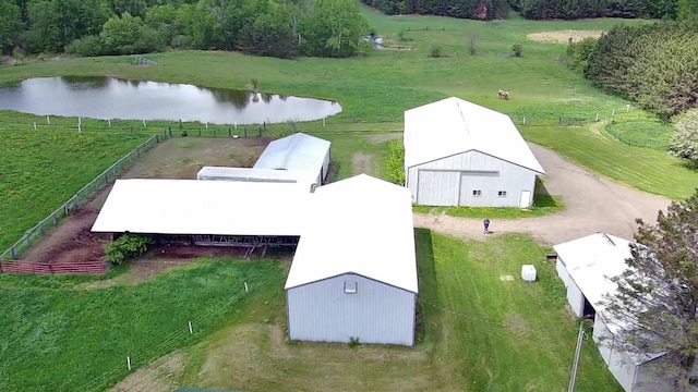 W6769 County Road D, Sheldon, WI 54766 - aerial view of property and surrounding area featuring a nearby body of water