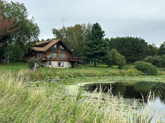 W6769 County Road D, Sheldon, WI 54766 - view of yard with a water view
