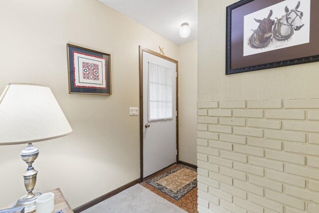 interior space featuring tile patterned flooring