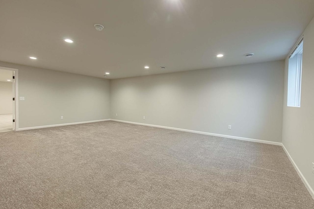 view of carpeted empty room