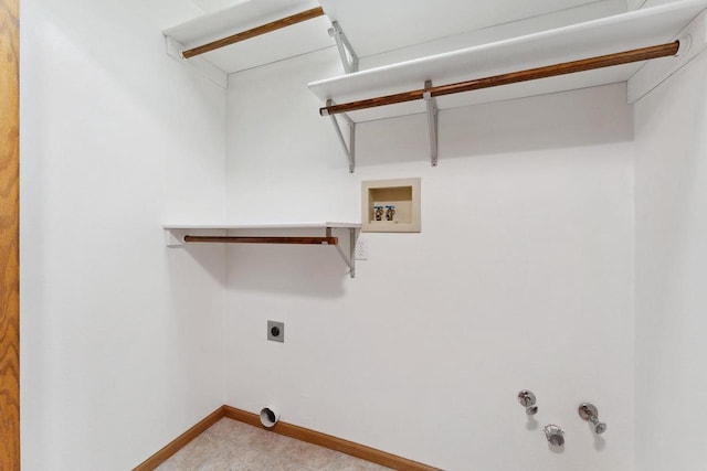 S2916A Fairway Dr, Reedsburg, WI 53959 - laundry room featuring washer hookup, hookup for an electric dryer, and gas dryer hookup