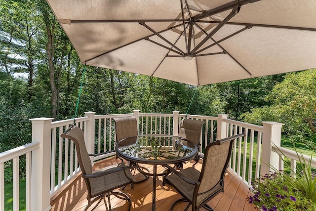 S2916A Fairway Dr, Reedsburg, WI 53959 - view of deck