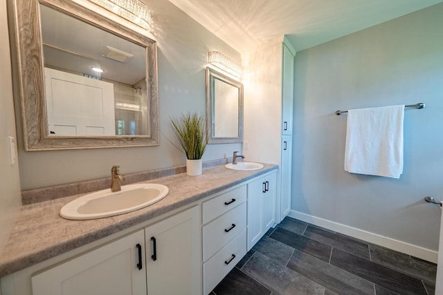 bathroom with vanity