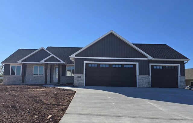 property under construction with a garage