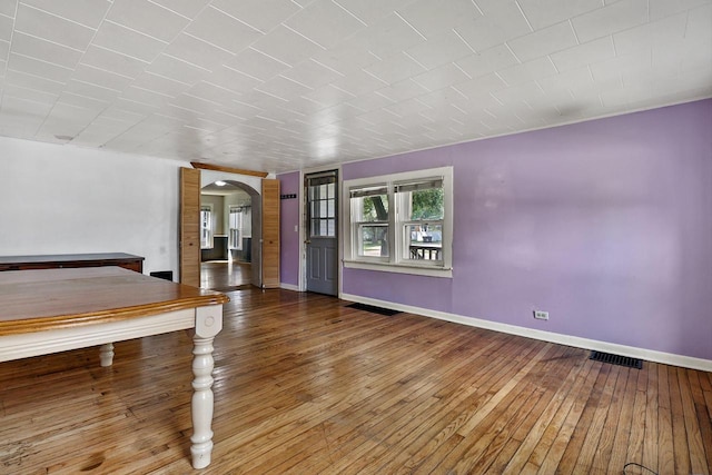 interior space with wood-type flooring